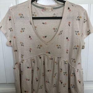 Altard state embroidered tiered tee